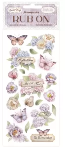 Floral Quiet Days Rub-Ons